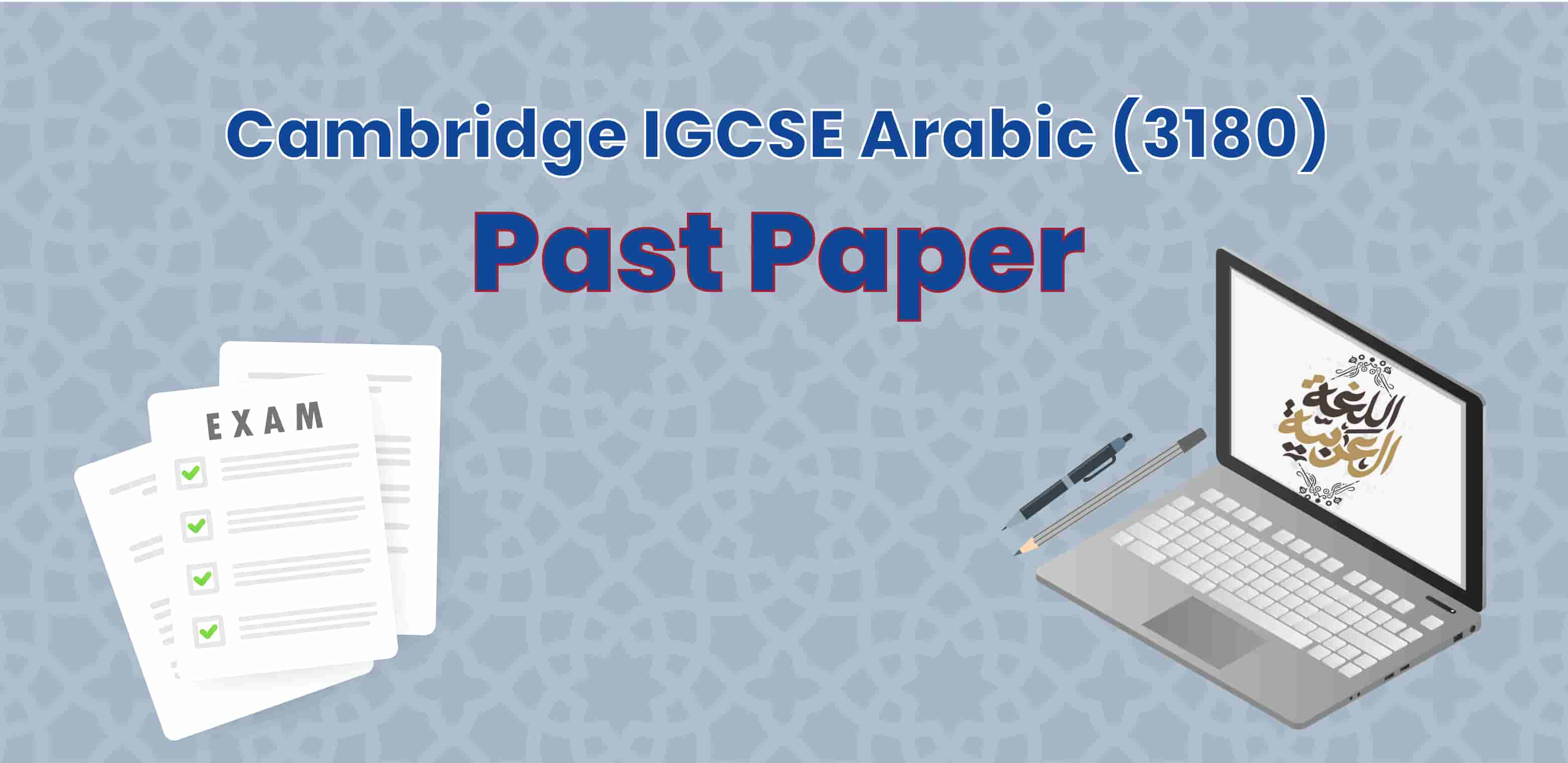 Cambridge IGCSE Arabic 3180 Past Papers - Alaa Abu Halimeh